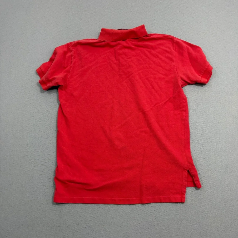 Polo Ralph Lauren Shirt Mens Medium Red Custom Fit Short Sleeve Pony Logo Pique